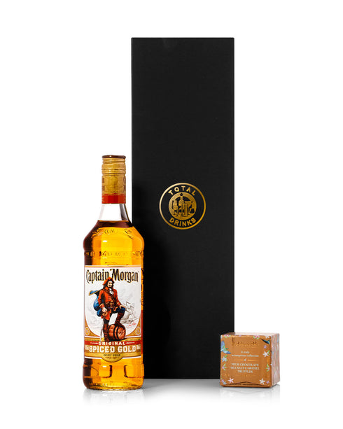 Captain Morgan Spiced Gold Rum 70cl & Chocolate Truffle Gift Box